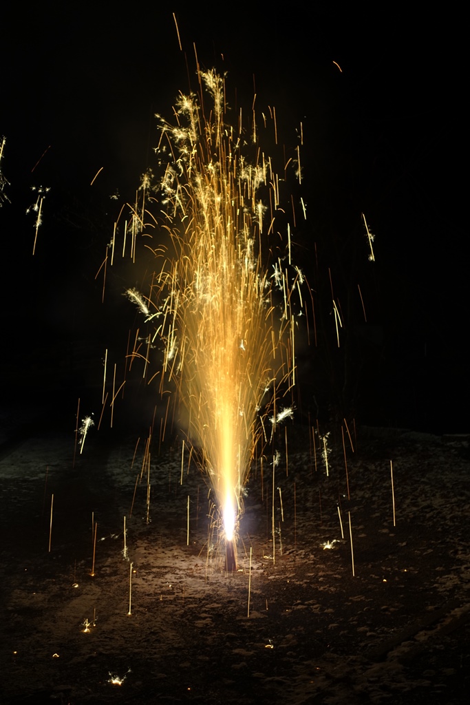 Das Feuerwerk von Marcel beginnt...