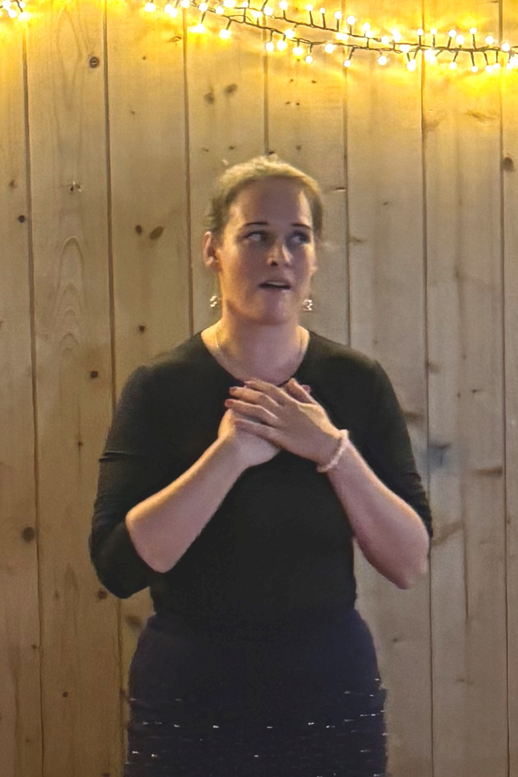 Schöne Gesangsdarbietung